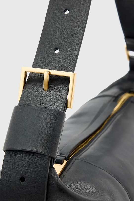 Kožna torba AllSaints VEGA crna W195XD