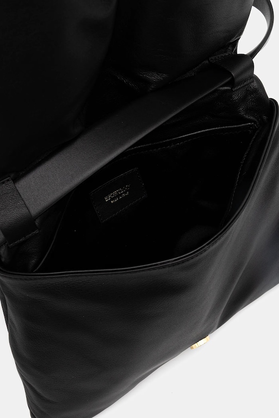 Kožená kabelka Sportmax SOFFY 2522516016600 černá