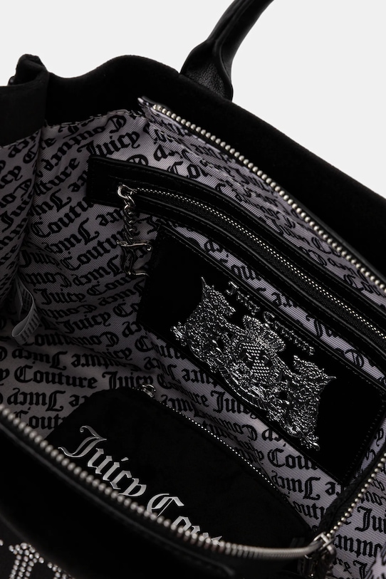 Juicy Couture poșetă Iris Velvet negru BIJIR8944WZC