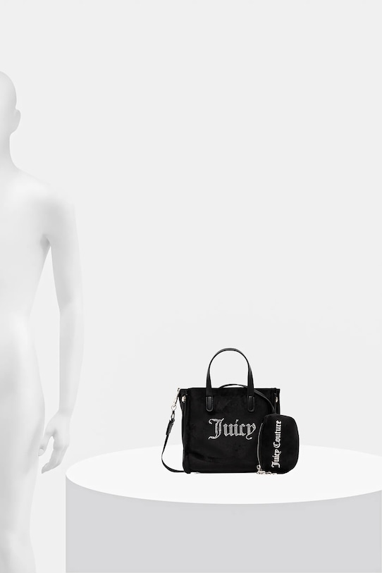 Τσάντα Juicy Couture Iris Velvet BIJIR8945WZC μαύρο