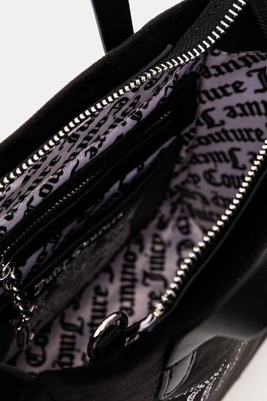 Τσάντα Juicy Couture Iris Velvet μαύρο BIJIR8945WZC