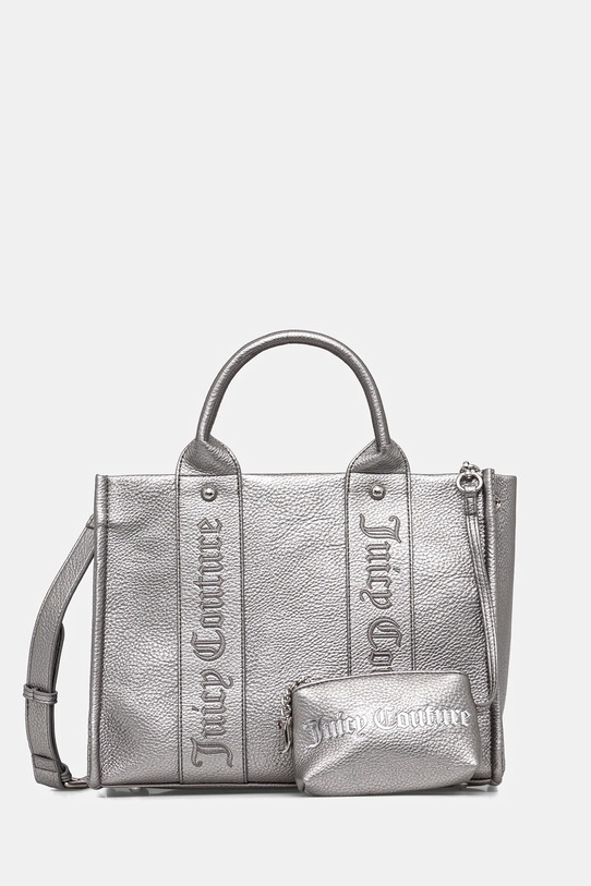 Juicy Couture torebka Iris Embroidery nie mieści A4 srebrny BIJIR8946WVP