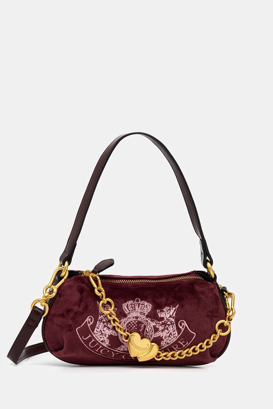 Juicy Couture torebka Twig Narrative tekstylny bordowy BIJTG8989WZC