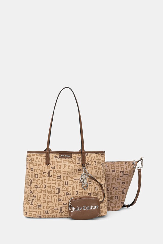 Juicy Couture torebka Joan mieści A4 beżowy BIJJN9002WXS