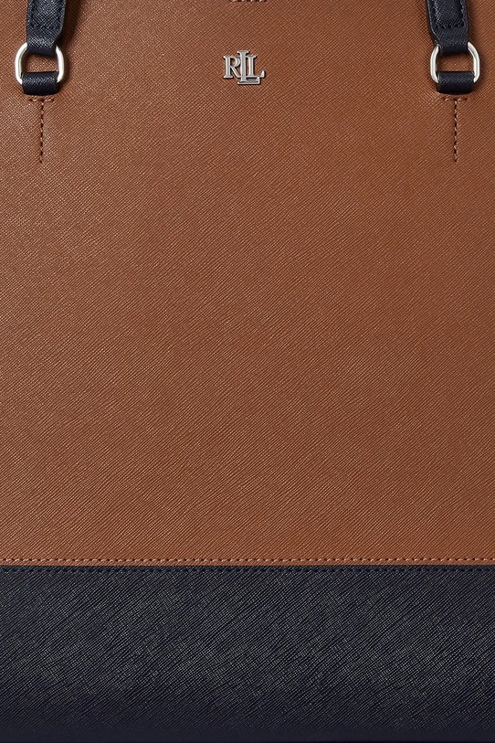 Kožená kabelka Lauren Ralph Lauren 431934896 hnědá