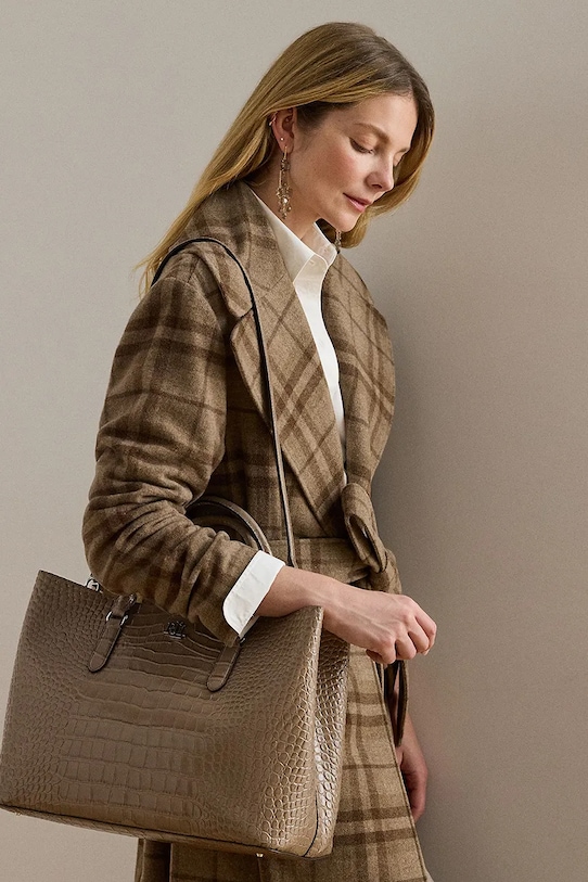 Шкіряна сумочка Lauren Ralph Lauren 431942189