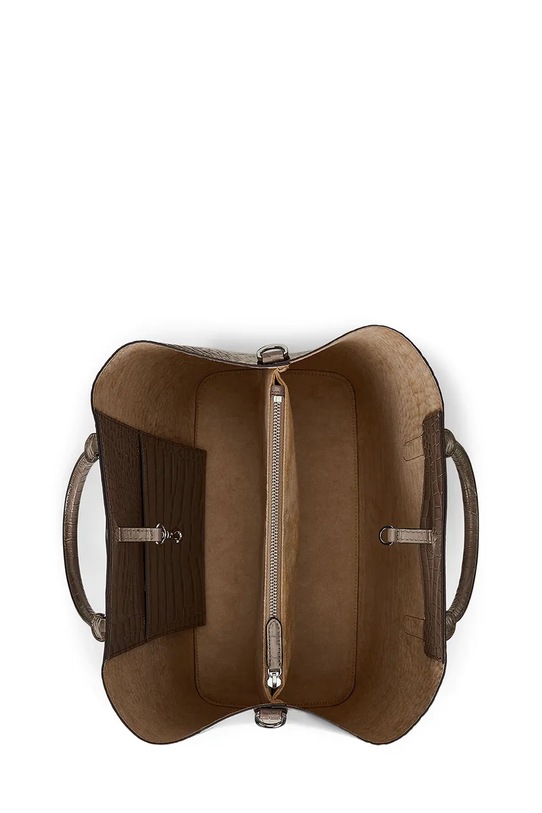 Шкіряна сумочка Lauren Ralph Lauren коричневий 431942189