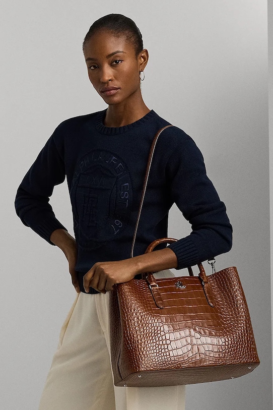 Шкіряна сумочка Lauren Ralph Lauren 431942189