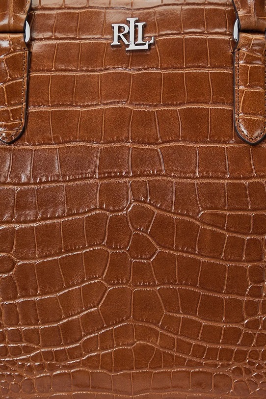 Шкіряна сумочка Lauren Ralph Lauren 431942189 коричневий