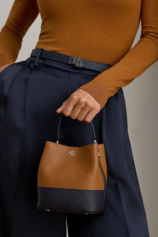 Шкіряна сумочка Lauren Ralph Lauren 431974556