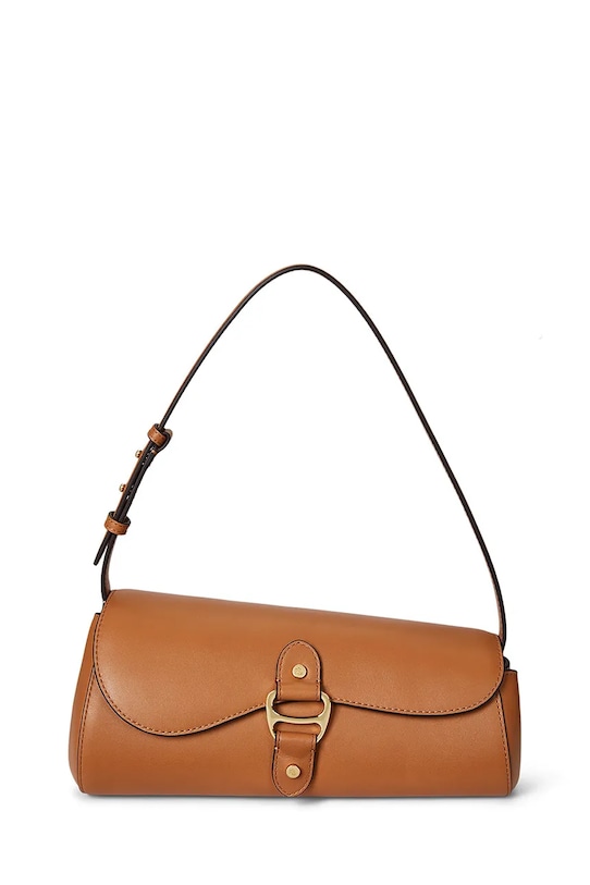 Lauren Ralph Lauren torebka skóra licowa brązowy 431977487