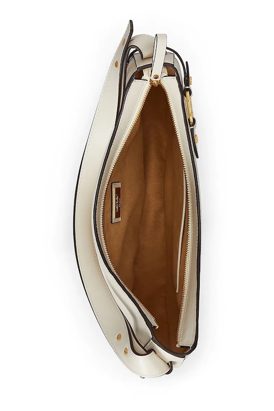 Lauren Ralph Lauren torebka skórzana beżowy 431980156