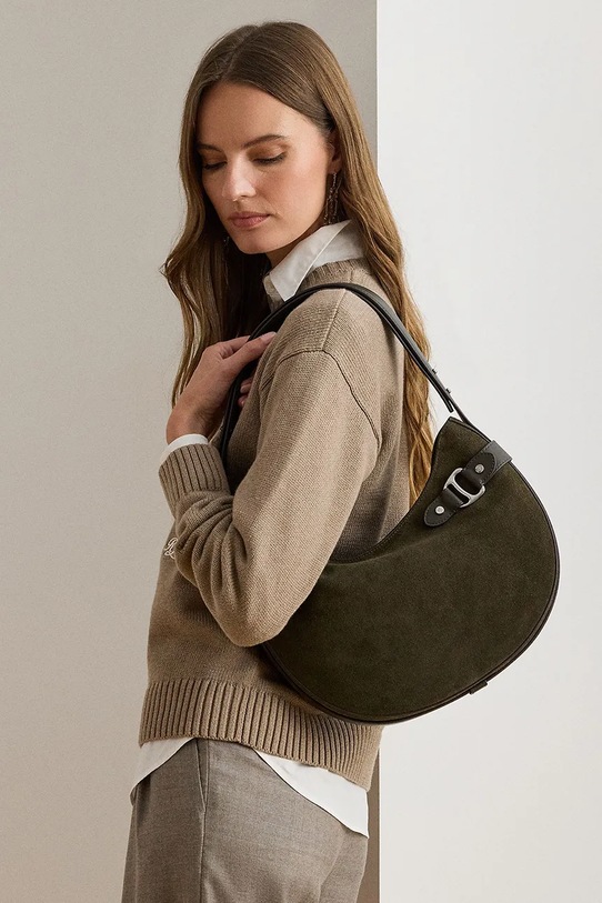 Τσάντα σουέτ Lauren Ralph Lauren 431980157