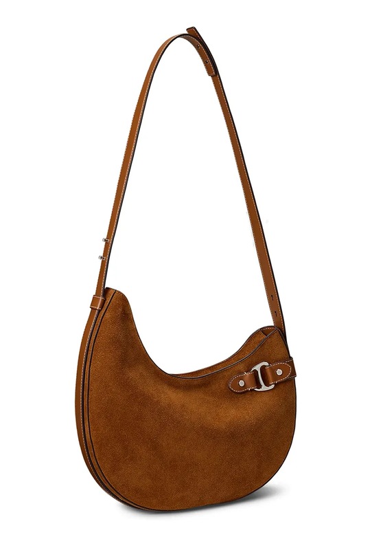 Τσάντα σουέτ Lauren Ralph Lauren 431980157 καφέ AW25