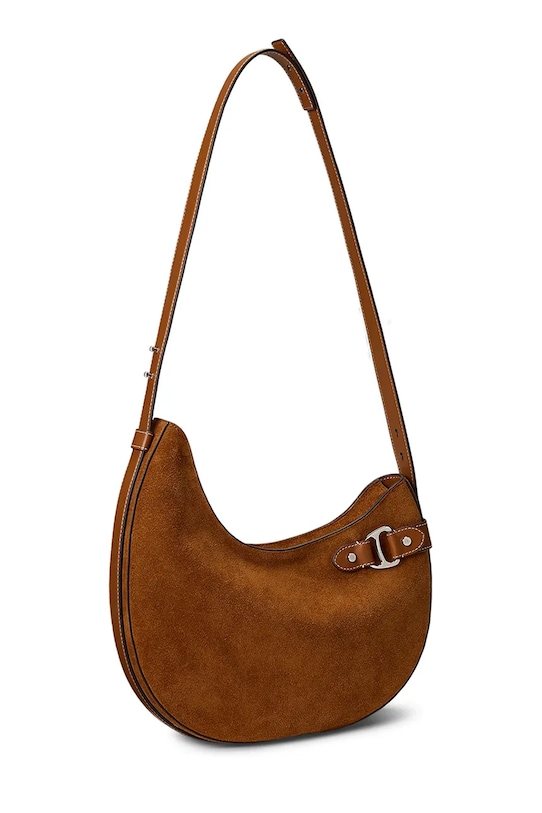 Lauren Ralph Lauren torebka zamszowa 431980157 brązowy AW25