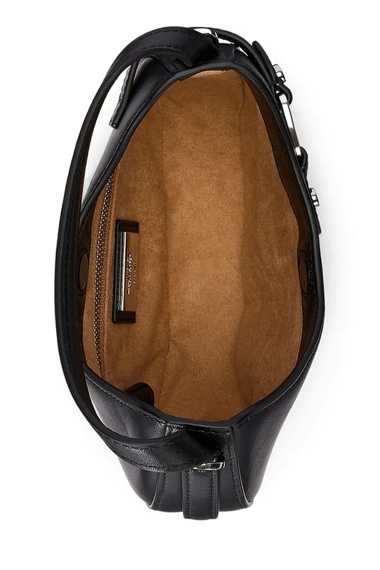 Кожаная сумочка Lauren Ralph Lauren чёрный 431980159