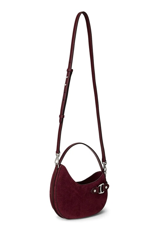 Τσάντα σουέτ Lauren Ralph Lauren 431980160 μπορντό AW25