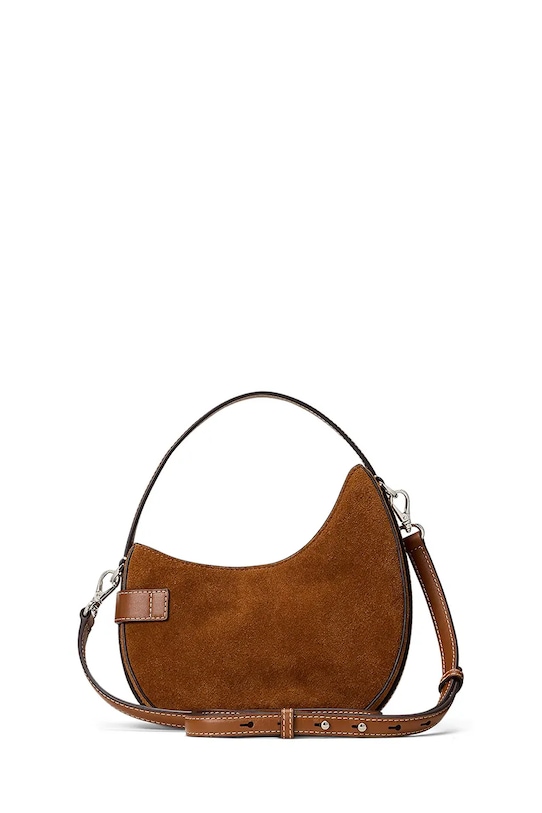 Akcesoria Lauren Ralph Lauren torebka zamszowa 431980160 brązowy