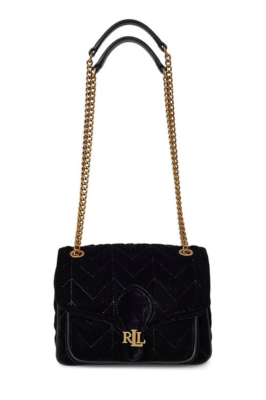 Lauren Ralph Lauren torebka skóra licowa czarny 431980187