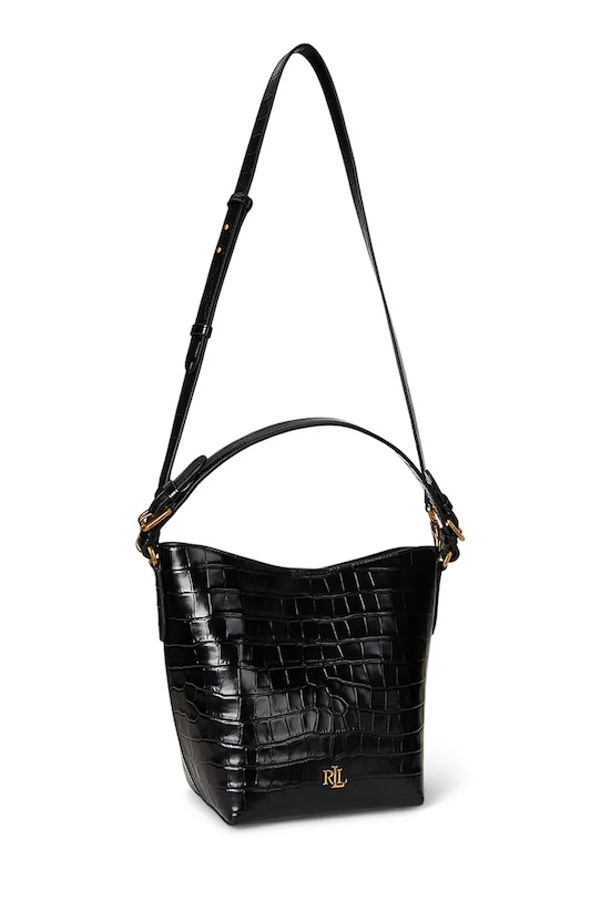 Lauren Ralph Lauren torebka skórzana 431980189 czarny AW25