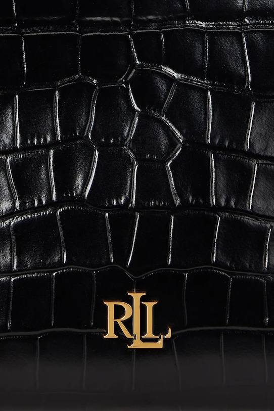 Lauren Ralph Lauren torebka skórzana 431980189 czarny