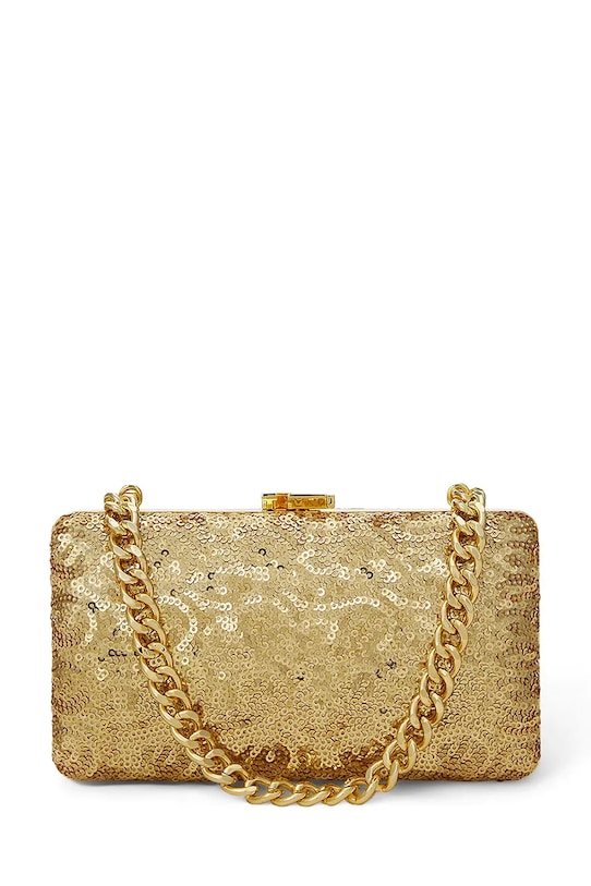 Pismo torbica Lauren Ralph Lauren premalo za format A4 zlatna 431980356
