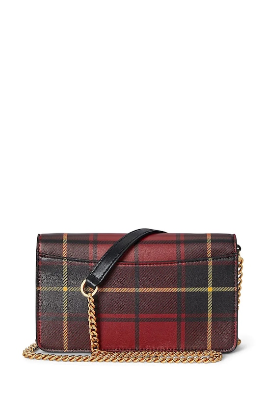 Akcesoria Lauren Ralph Lauren kopertówka skórzana 432981189 czarny