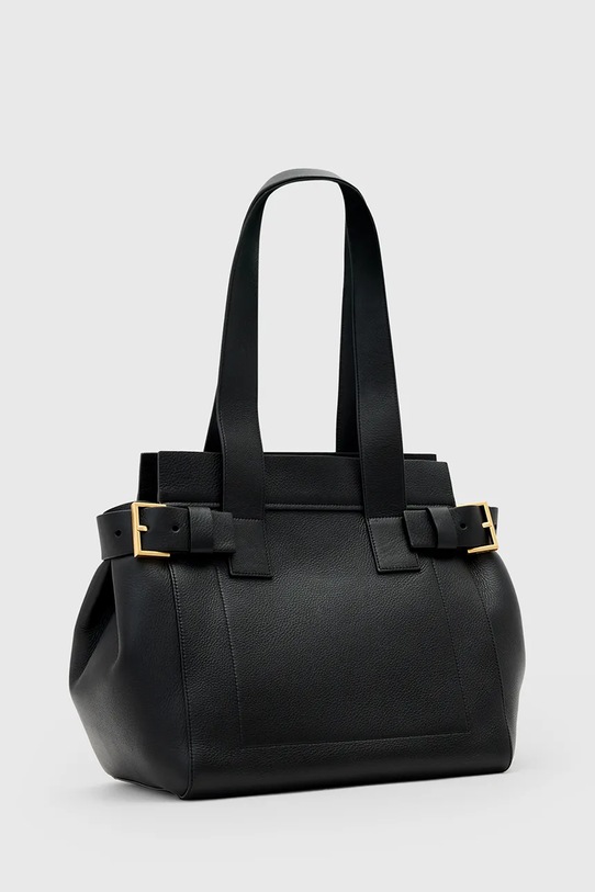 Akcesoria AllSaints torebka skórzana PEREZ W392XD czarny