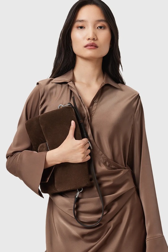 AllSaints torebka zamszowa ONDINE W293XD