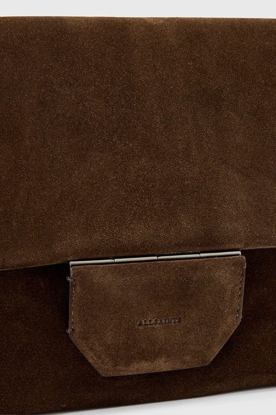 AllSaints torebka zamszowa ONDINE brązowy W293XD