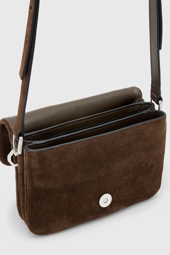 AllSaints torebka zamszowa JUPITER brązowy W363XD