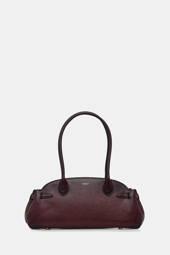Coach geantă de piele Empire Carryall Bag 34 uni burgundia CCC30