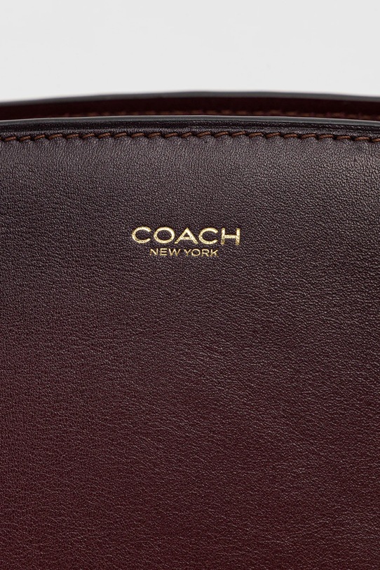 Coach geantă de piele Empire Carryall Bag 34 burgundia CCC30