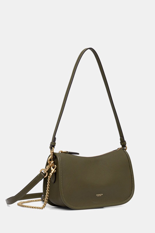 Δερμάτινη τσάντα Coach Waverly CCC36 πράσινο AW25