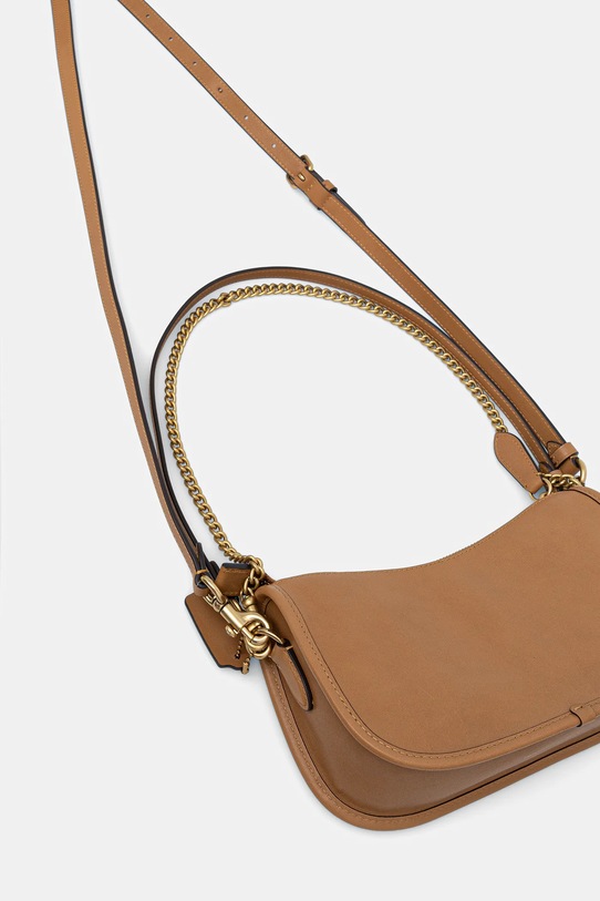 Accesorii Coach poseta de piele Waverly CCC36 maro