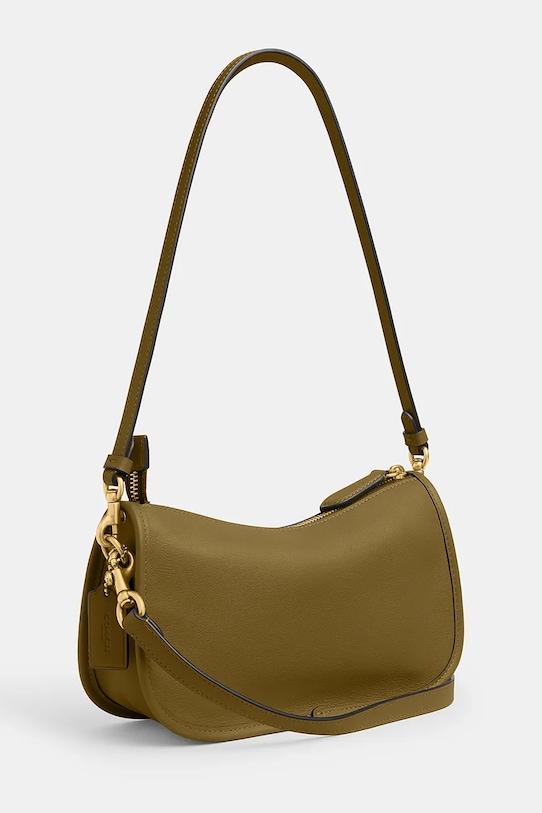 Akcesoria Coach torebka damska skórzana Waverly CCC36 zielony