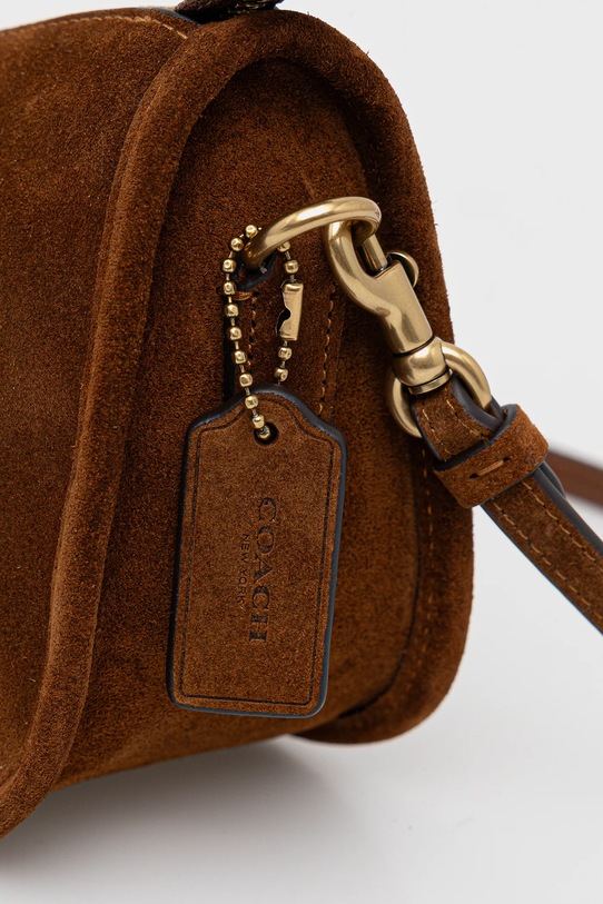 Coach torebka skórzana Waverly brązowy CCC37