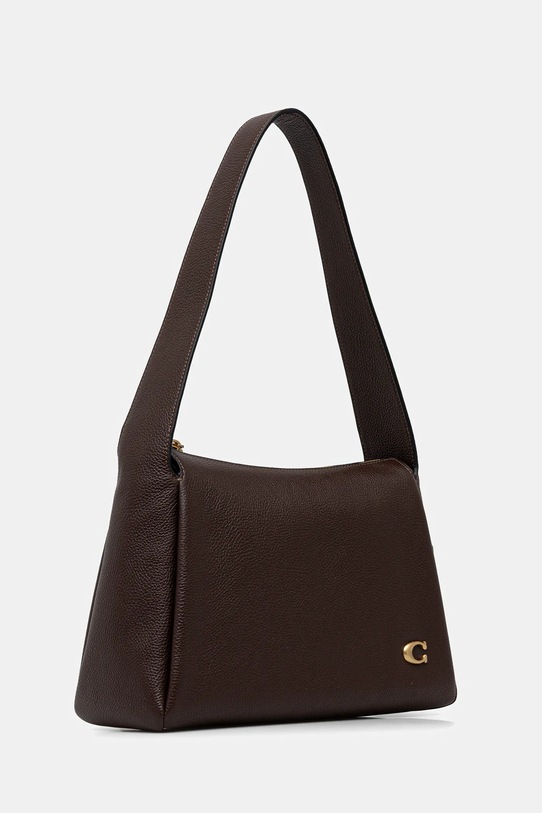 Kožená kabelka Coach Lola CCC45 hnědá AW25