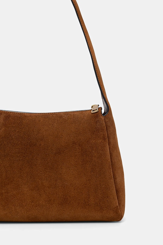 Akcesoria Coach torebka zamszowa Lola CDD06 brązowy