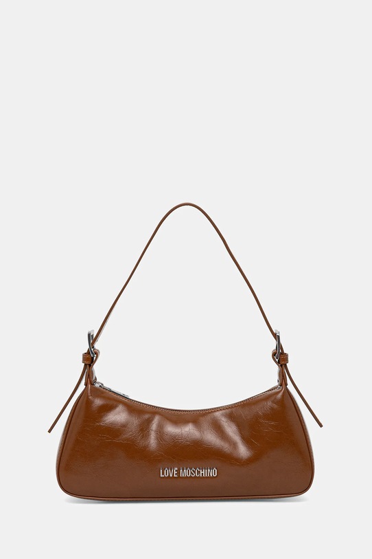 Love Moschino torebka nie mieści A4 brązowy JC4390PP0NKP020A