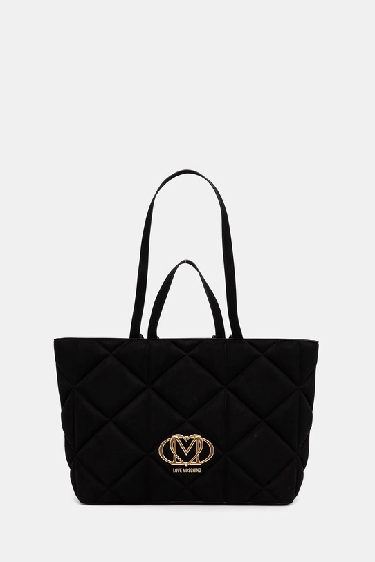 Love Moschino torebka mieści A4 czarny JC4397PP0NKE0000
