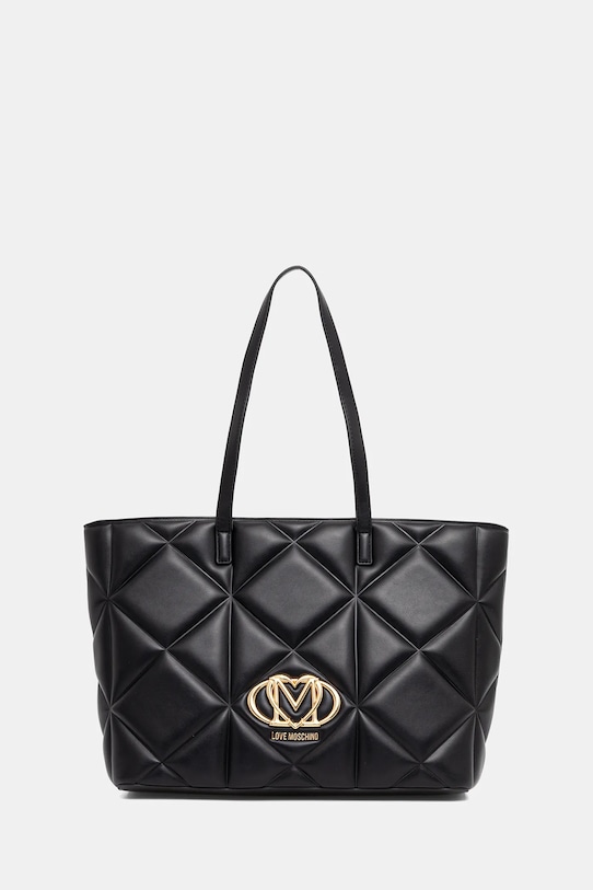 Love Moschino torebka mieści A4 czarny JC4120PP0NLC0000