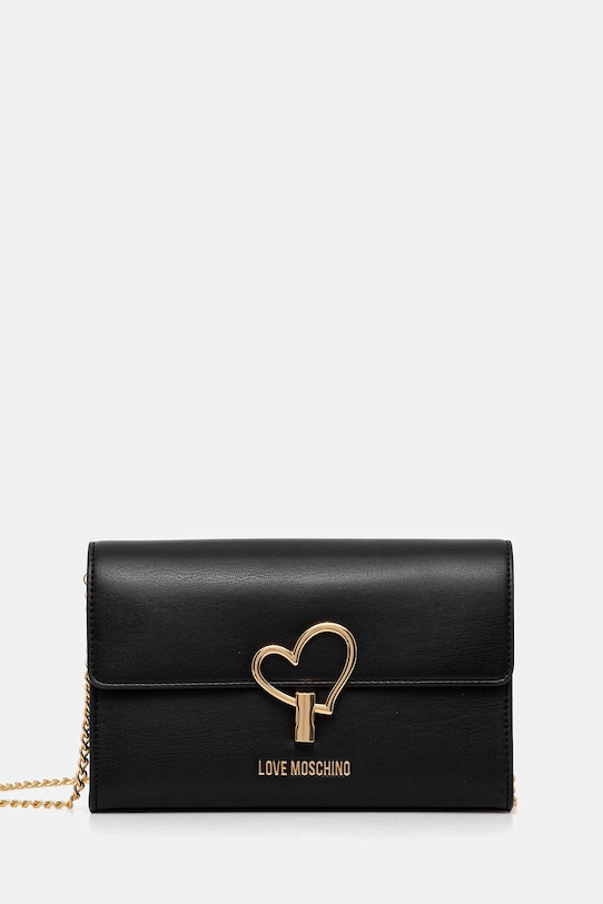 Love Moschino poșetă nu incape in A4 negru JC4327PP0NKU0000