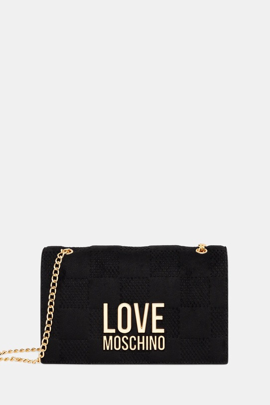 Love Moschino torebka nie mieści A4 czarny JC4122PP0NKB100A
