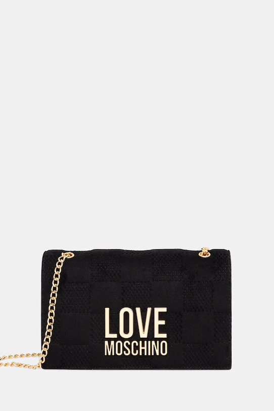 Love Moschino torebka nie mieści A4 czarny JC4122PP0NKB100A