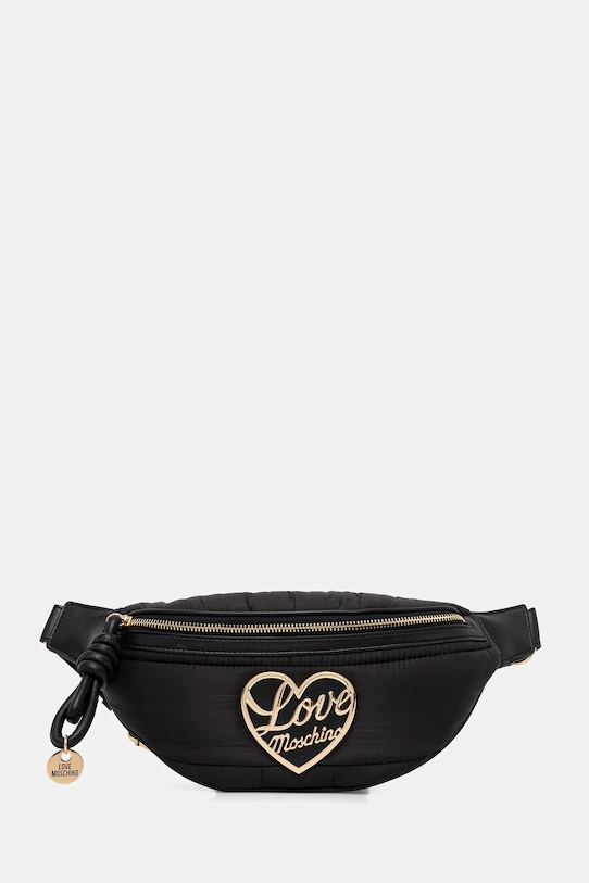 Сумка на пояс Love Moschino гладкий чёрный JC4355PP0NKY100A