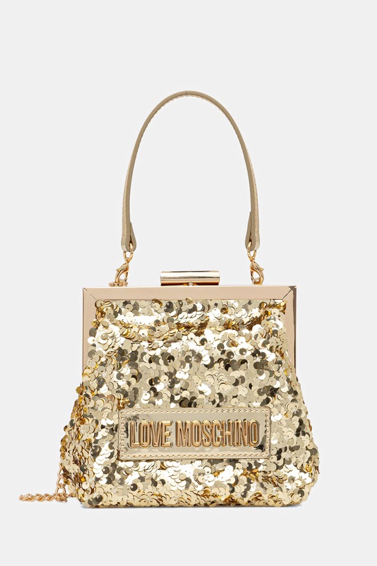 Сумочка Love Moschino не вмещает А4 золотой JC4146PP0NKK190B