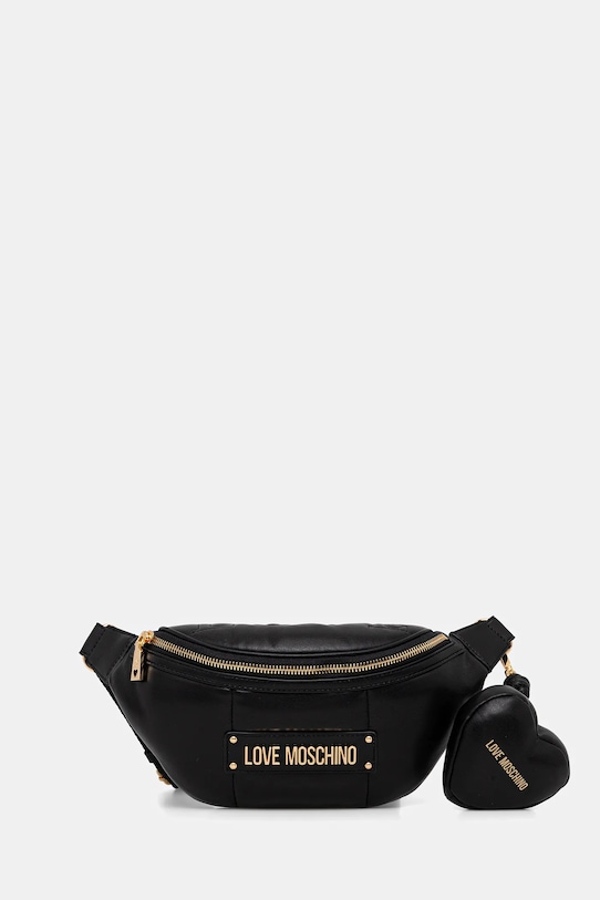 Ľadvinka Love Moschino nášivka čierna JC4323PP0NKM100A