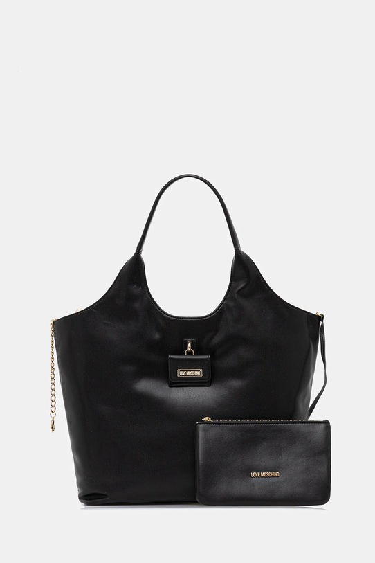 Love Moschino torebka mieści A4 czarny JC4392PP0NKN0000