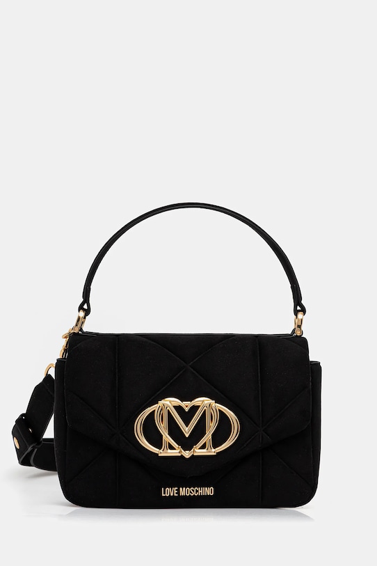 Love Moschino torebka aplikacja czarny JC4317PP0NKE0000